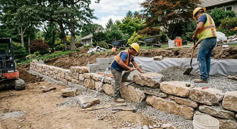 Landscape Wall Construction in Brevard County, FL