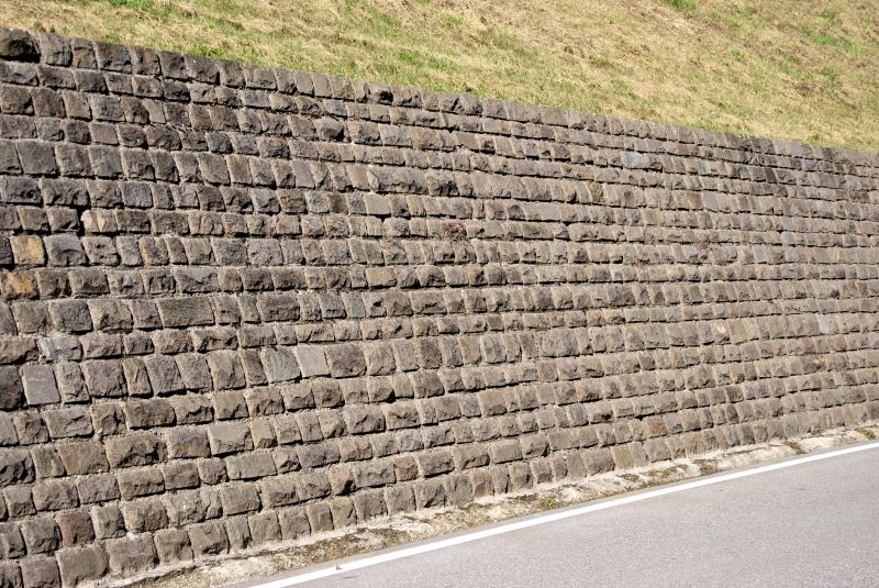 Block Retaining Wall Installation