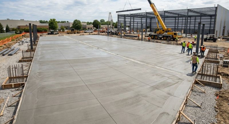 Commercial Slab Construction in Cary, NC