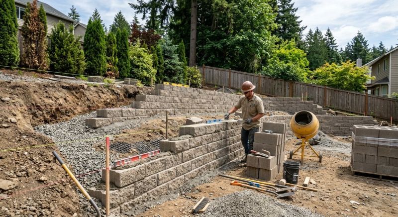 Hardscape Wall Construction in Sonoma County, CA